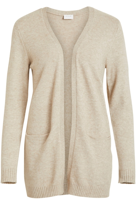 Vila viril open l/s knit cardigan - noos